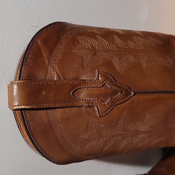 Women's Resistol Brown leather cowboy boots size 9 - Picture 4 of 15